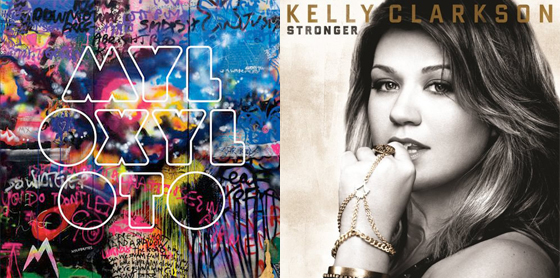 Coldplay, Mylo Xyloto, Kelly Clarkson, Stronger Coldplay, Mylo Xyloto, Kelly Clarkson, Stronger